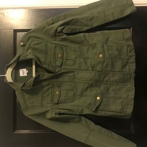 Kensie Khaki Jean Jacket